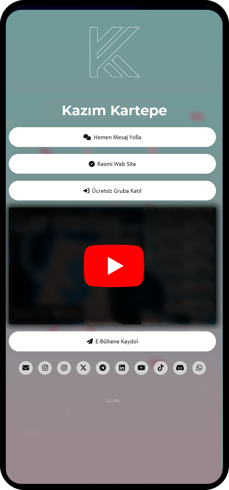 Biolink sayfa örneklerinin ekran görüntüsü